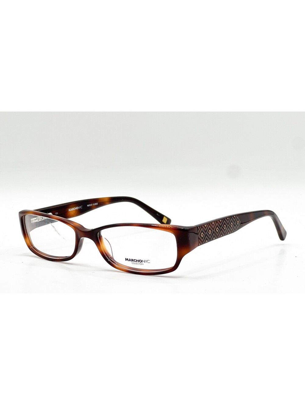 Marchon Nyc Marquis 215 Tortoise Authentic Eyeglasses 51-16-135
